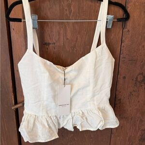 Emerson Fry Cream Textured Blouse